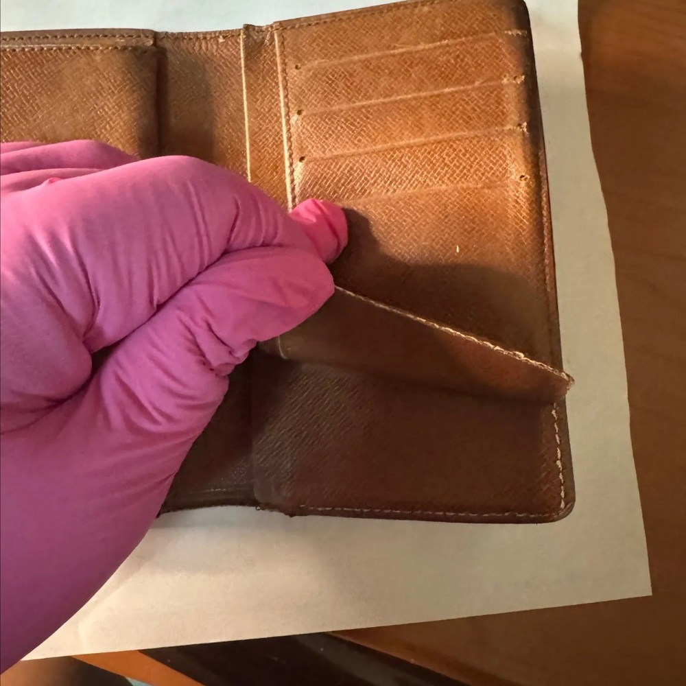 Authentic Louis Vuitton Brown and Gold Monogram Wallet - Picture 5 of 16